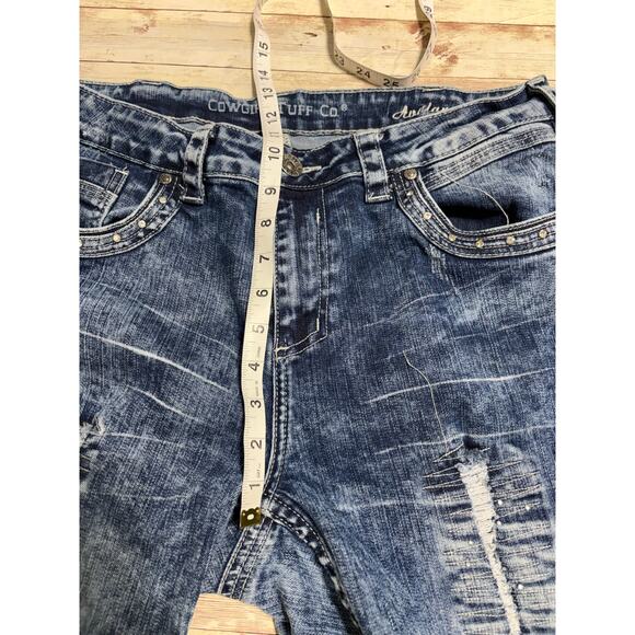 Cowgirl Tuff Co. Avalanche II Jeans Western Size 34 x 37 Long Blingy Bootcut - Picture 9 of 9